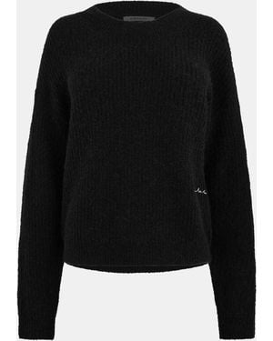 Jack Wills Wide Crew Neck Jumper - Black