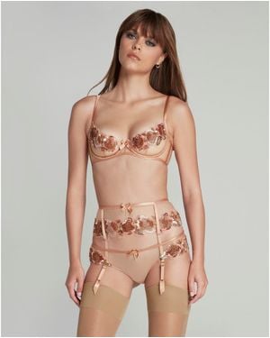 Agent Provocateur Giana Suspender - Brown