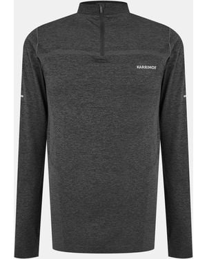 Karrimor Xlite Seamless Running 1/4 Zip - Grey