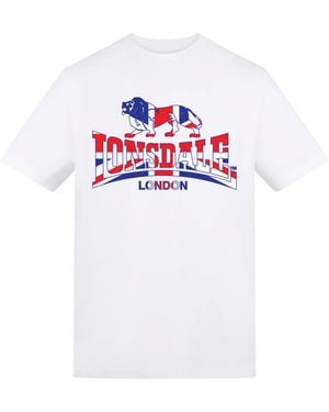 Lonsdale London Printed Logo Tee - White