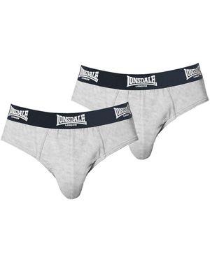 Lonsdale London 2Pk Brief - Grey