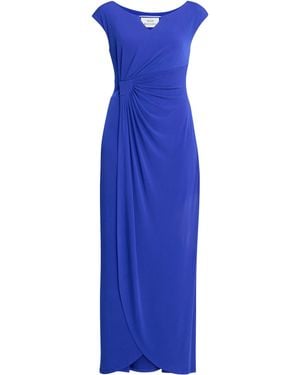 Gina Bacconi Eileen Jersey Maxi Ball Gown - Blue