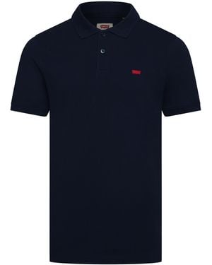 Levi's Slim Housemark Polo Bright Whi - Blue