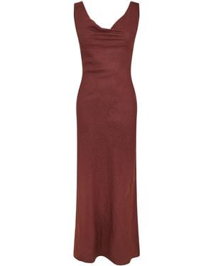 Faithfull the Brand Paloma Maxi Long Maxi Dress - Red