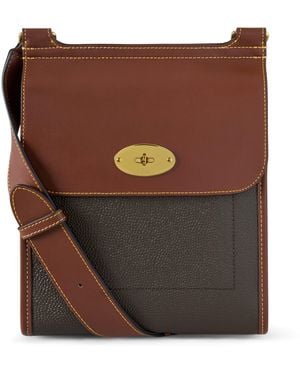 Mulberry Antony Eco Scotchgrain & Leather Satchel - Brown