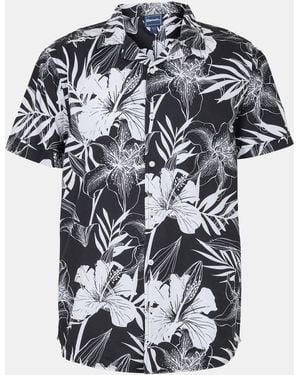 Bench Dexus Short-Sleeve Patterned Shirt - Black