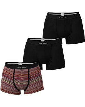 Paul Smith 3-Pack Boxer Briefs - Black