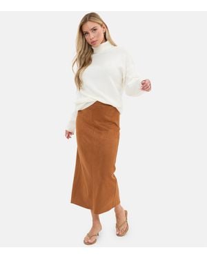 I Saw It First Roll Neck Jumper - Brown