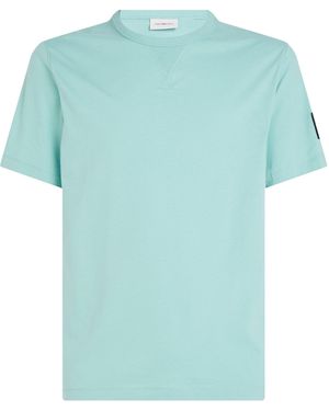 Calvin Klein Monogram Badge T-Shirt - Blue