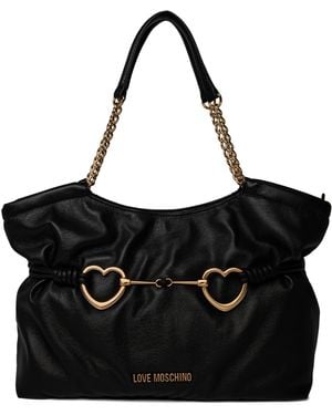 Love Moschino Heartbit Tote Bag - Black
