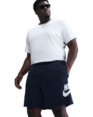 Nike Club Alum Jersey Jogger Shorts - Blue
