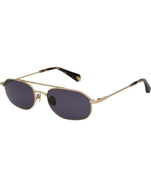 AllSaints Oval Sunglasses - Blue