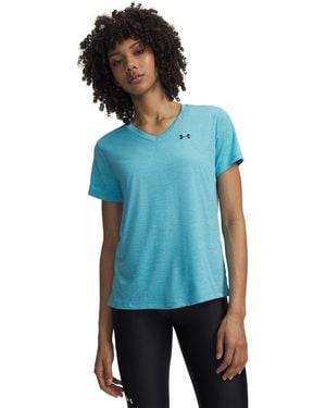 Under Armour Tech Twist V-Neck Short Sleeve - Blue