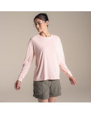 Craghoppers Nosilife Solar Shield+ Long-Sleeved Top - Pink