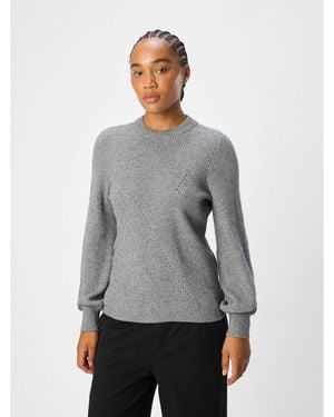 Object Ditte Crew Neck Jumper - Grey