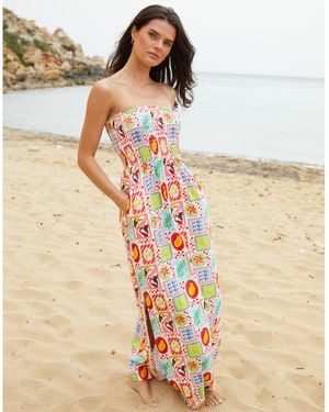 Threadbare Hill Maxi Dress - Multicolour