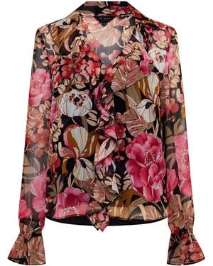 Ted Baker Cristii Long-Sleeve Patterned Shirt - Pink