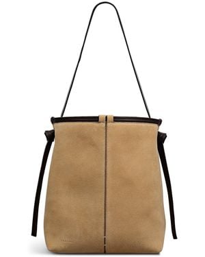Radley Connaught Leather Shoulder Strap Magnetic Bucket Bag - Brown