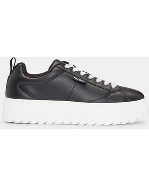 HUGO Lyssa Tenn Platform Trainers - Black