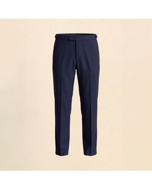 Without Prejudice Palmer Tux Wool Slim-Fit Suit Trousers - Blue