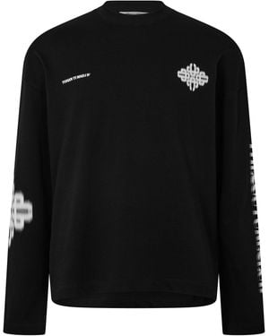 The Couture Club Blurred Long Sleeve T-Shirt - Black
