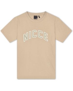 Nicce London Goalie Oversized T-Shirt - Natural