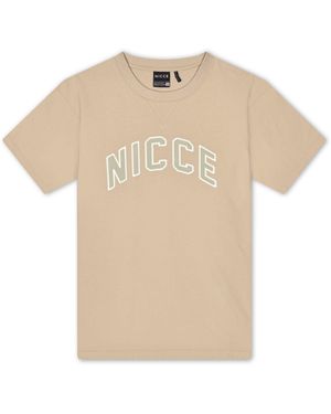 Nicce London Goalie Oversized T-Shirt - Natural