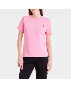 Paul Smith Zebra Logo Regular Fit T-Shirt - Pink