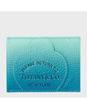 Tiffany & Co. Ombre Cardigan Cas 99 Card Holder - Blue
