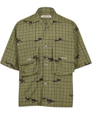 Undercover Night Camo Short Sleeve Patterned Shirt - Green