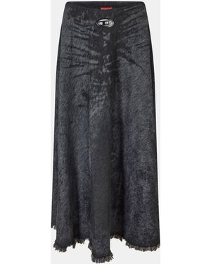 DIESEL De-Hannie-Fsh Denim Skirt - Grey
