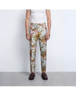 Twisted Tailor Hirshfield Slim Fit Floral Suit Trousers - Multicolour