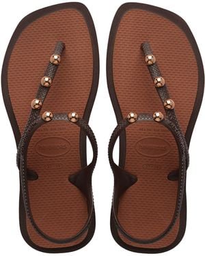 Havaianas Flash Fusion Flip Flops - Brown