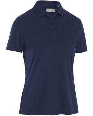 Callaway Apparel Tournament Golf Short-Sleeve Performance Polo Shirt - Blue