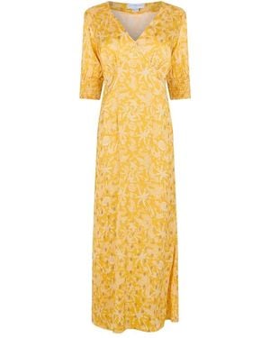 Never Fully Dressed May Satin Dress - Metallic