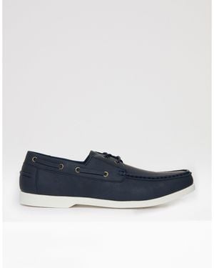 Threadbare Archery Boat Shoes - Blue