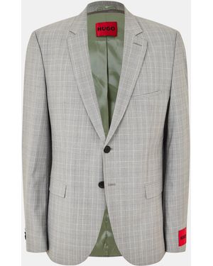 HUGO Structured Shoulder Professional Suit - Grey