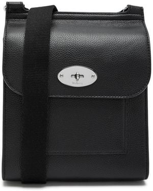 Mulberry Small Antony Leather Messenger Bag - Black