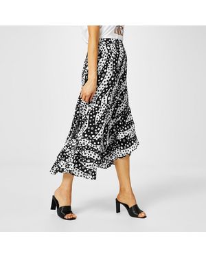 Biba Ruffle Detail Skirt - Black