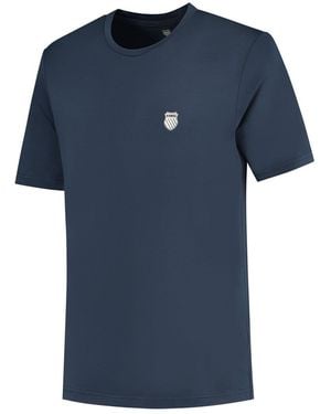K-swiss Hypercourt Crew Short-Sleeve Performance T-Shirt - Blue