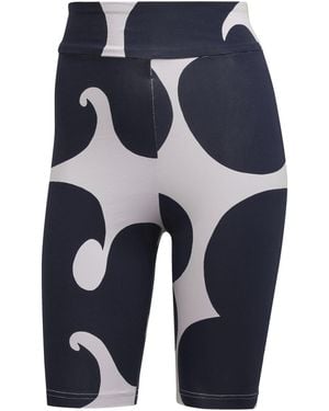 adidas Marimekko Rib Short Tights - Blue