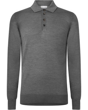 Pal Zileri Pal Knitted Polo Sn64 - Grey