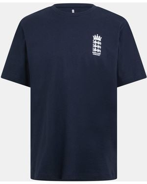 Castore Ashes Tour Crew Neck T-Shirt - Blue