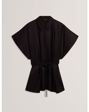 Ted Baker Short Sleeve Blouse - Black
