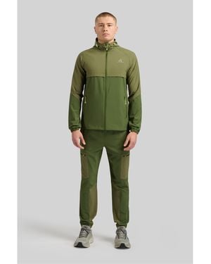ALTRYN Wooderson V2 Water Resistant Reflective Hooded Long Sleeve Softshell Jacket - Green