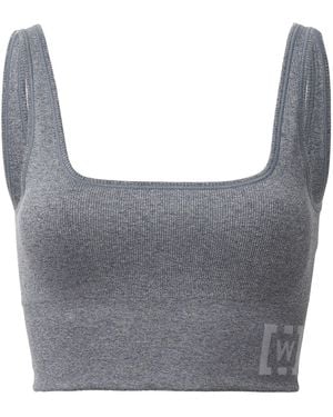 Wolford Athleisure Crop Top Bra - Grey
