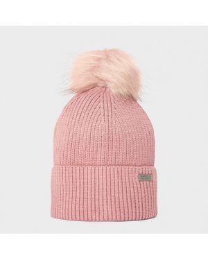 Barbour Mallory Pom Beanie - Pink