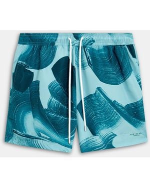 Ted Baker Printed Swim Short - Blue