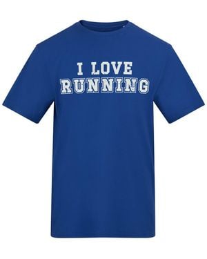 AWD Adults Printed Running Tee - Blue