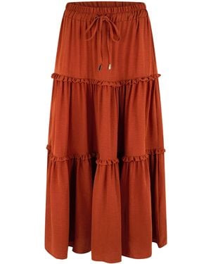 Biba Romantic Skirt - Red